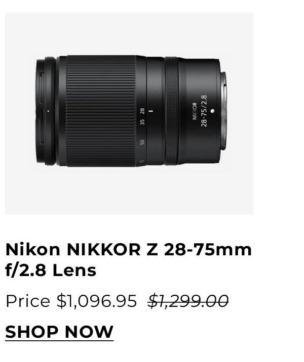 Nikon NIKKOR Z 28-75mm f/2.8 Lens