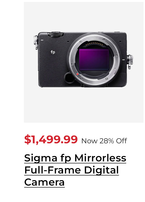 Sigma fp Mirrorless Full-Frame Digital Camera