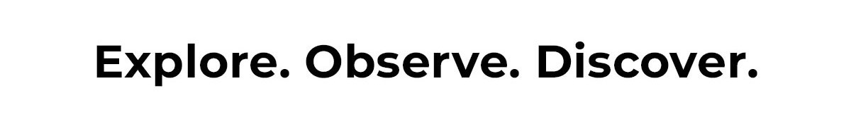 explore, observe, discover