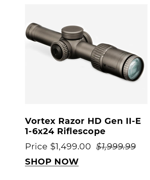 Vortex Razor HD Gen II-E 1-6x24 Riflescope (VMR-2 MOA Reticle)