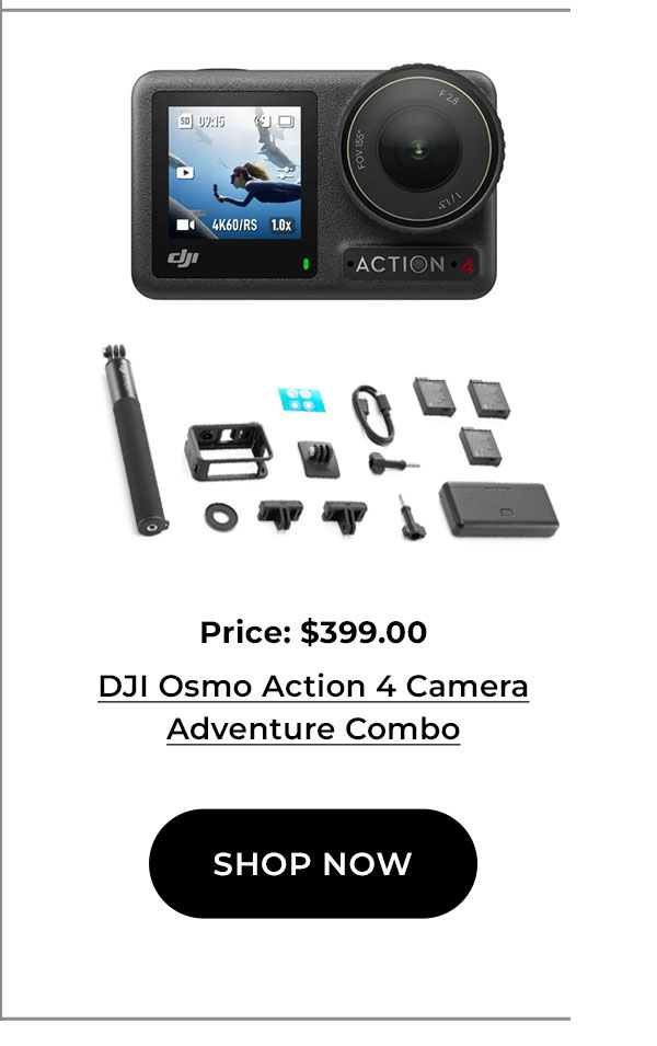 DJI Osmo Action 4 Camera Adventure Combo