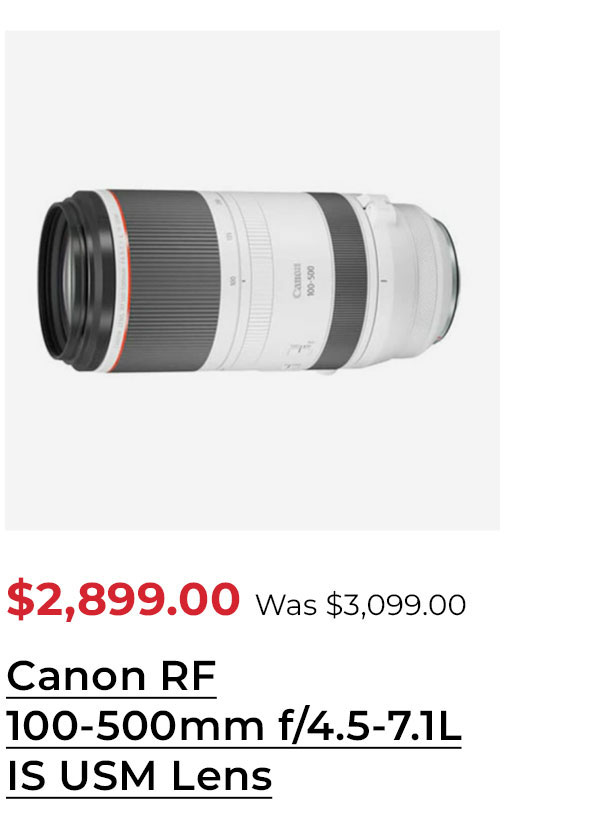 Canon RF 100-500mm f/4.5-7.1L IS USM Lens