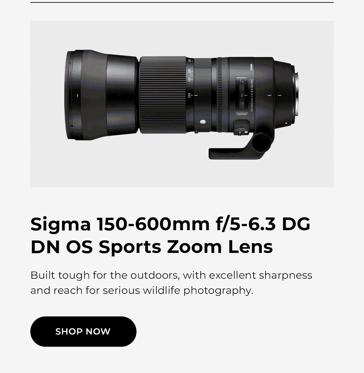 Sigma 150-600mm f/5-6.3 DG DN OS Sports Zoom Lens for Sony E