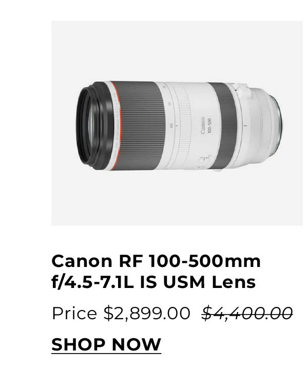 Canon RF 100-500mm f/4.5-7.1L IS USM Lens