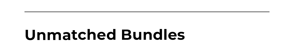Unmatched bundles