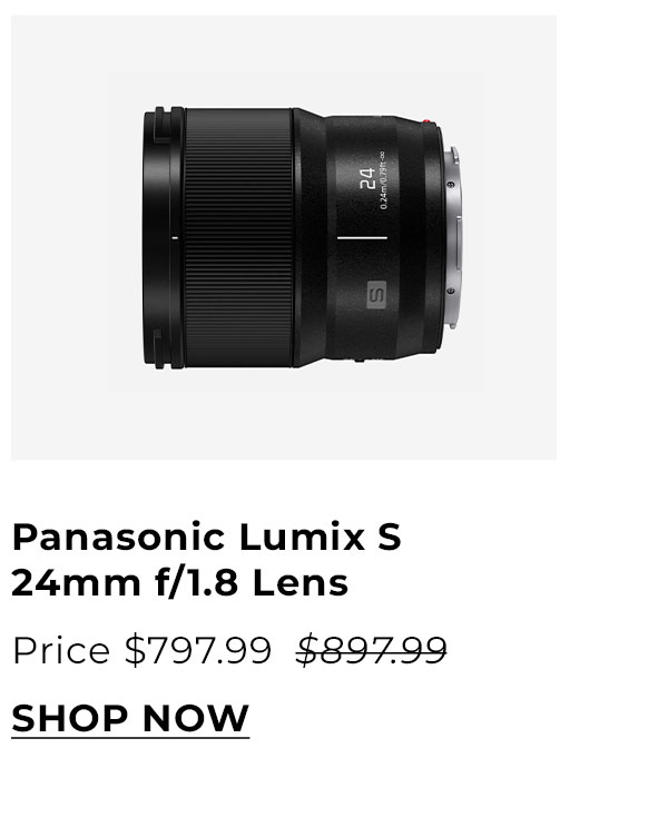 Panasonic Lumix S 24mm f/1.8 Lens