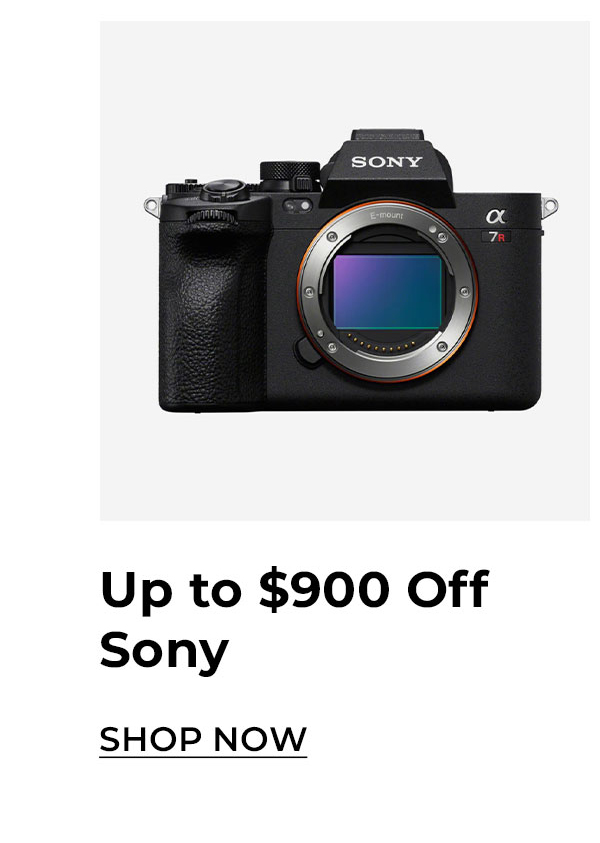 Up to $900 off sony