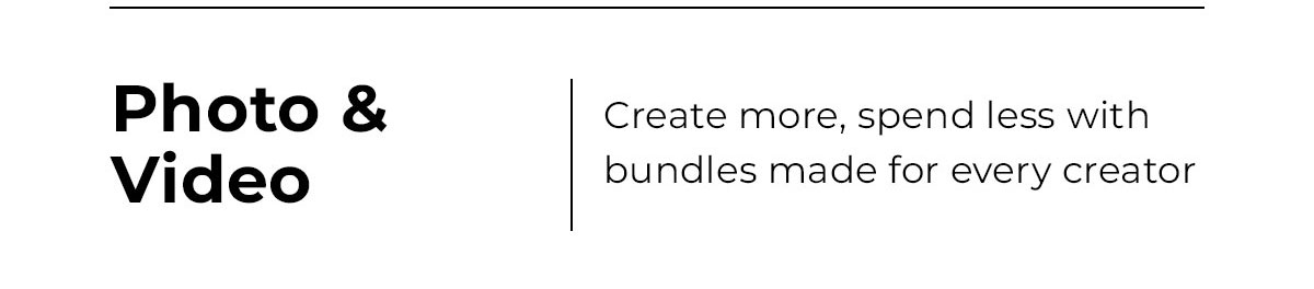 photo and video bundles