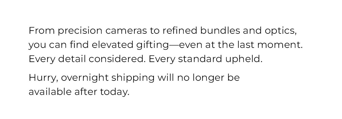 hurry, overnight shipping will no longer be available after tonight