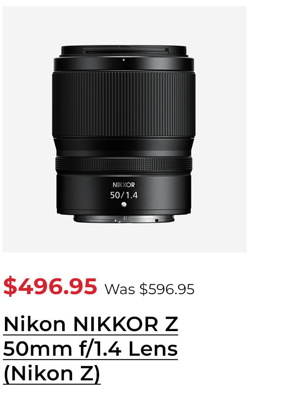 Nikon NIKKOR Z 50mm f/1.4 Lens (Nikon Z)