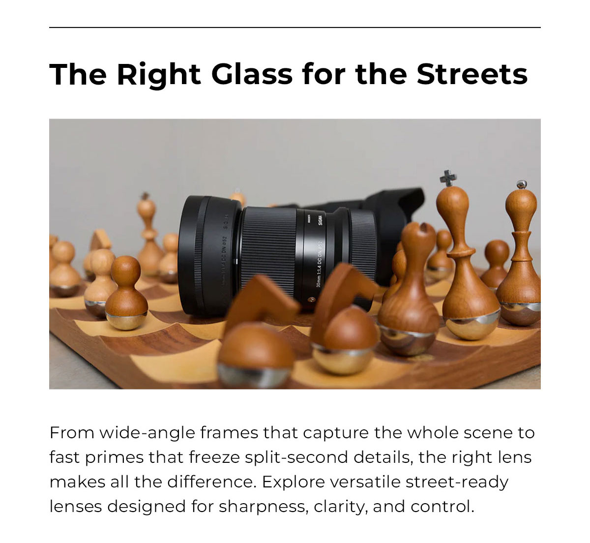 The right glass for the streets