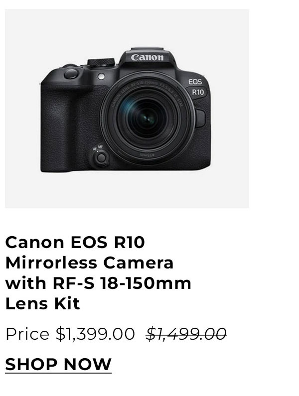 Canon EOS R10 Mirrorless Camera with RF-S 18-150mm Lens Kit