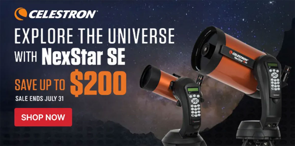 explore the universe with celestron nexstar se – save up to $200