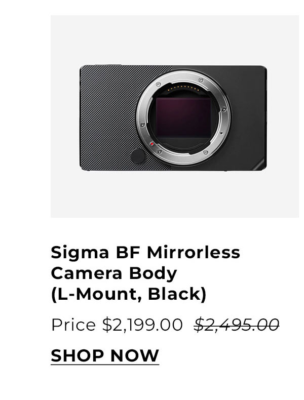 Sigma BF Mirrorless Camera Body (L-Mount, Black)