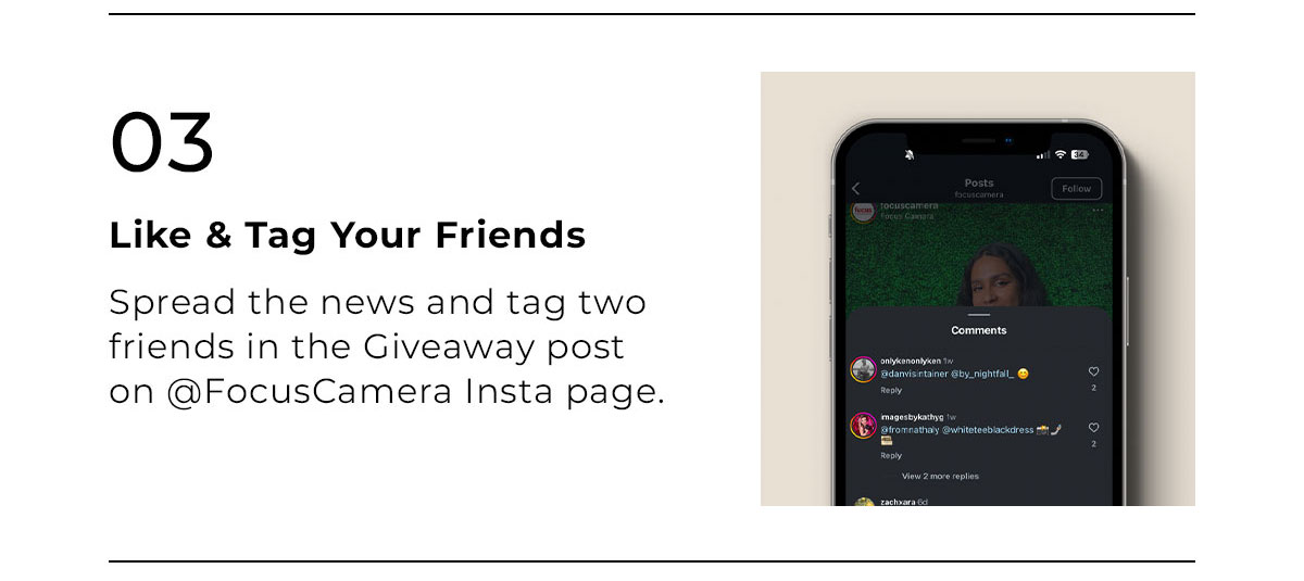 like and tag your friends