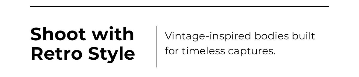 shoot with retro style