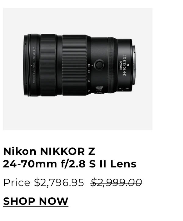 Nikon NIKKOR Z 24-70mm f/2.8 S II Lens (Nikon Z)