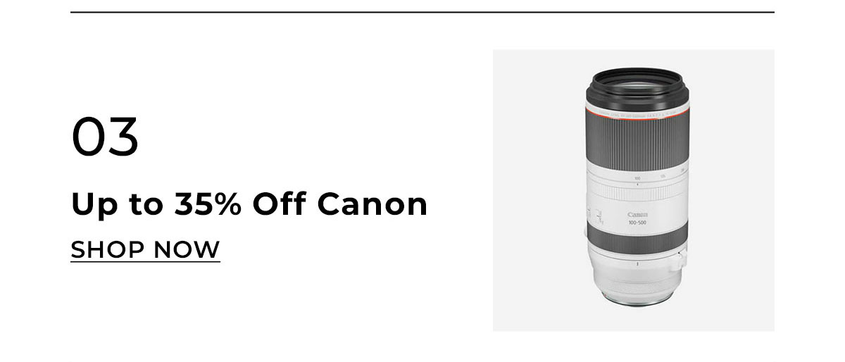35% off canon