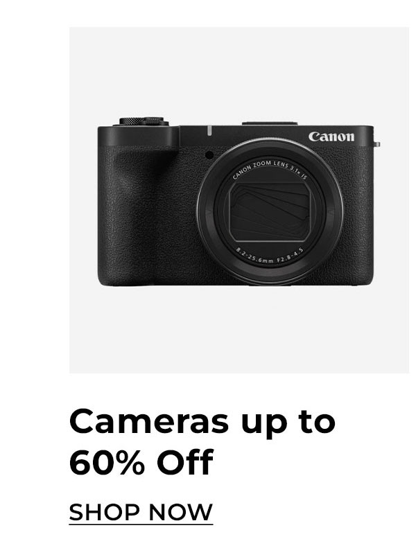 up to 60% off cameras