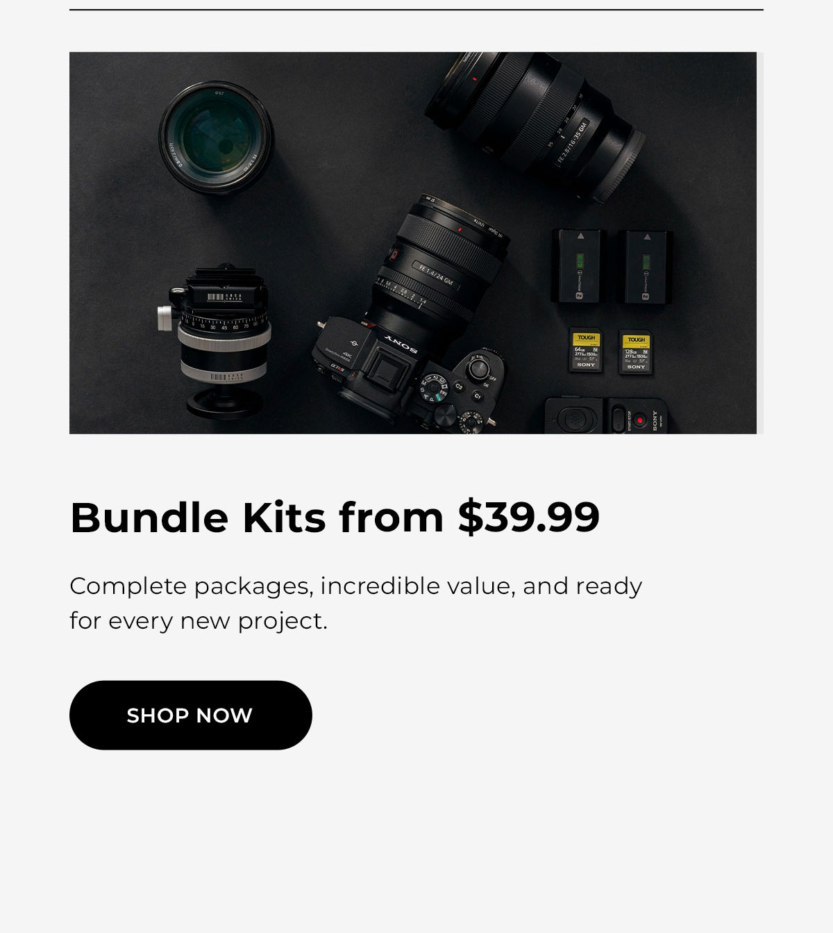 bundle kits from $39.99
