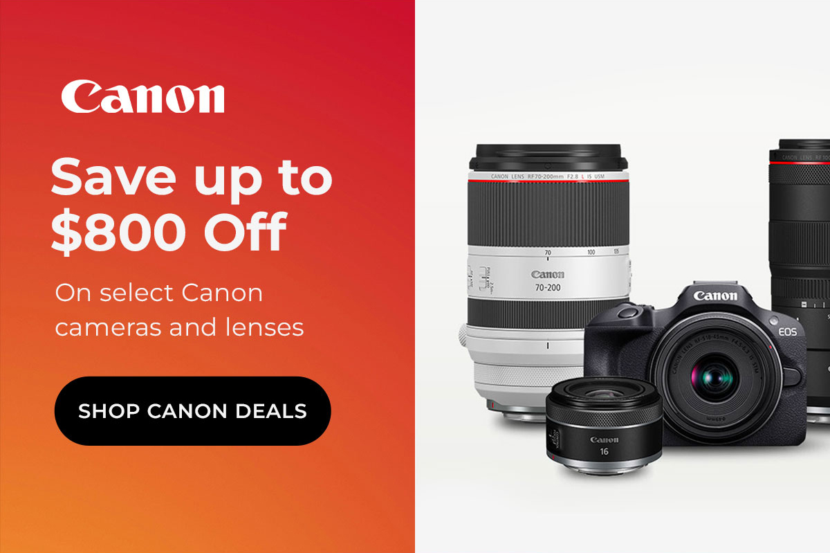 $800 off Canon gear