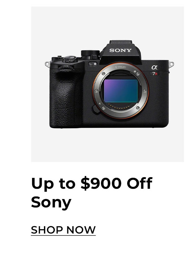Up to $900 off sony