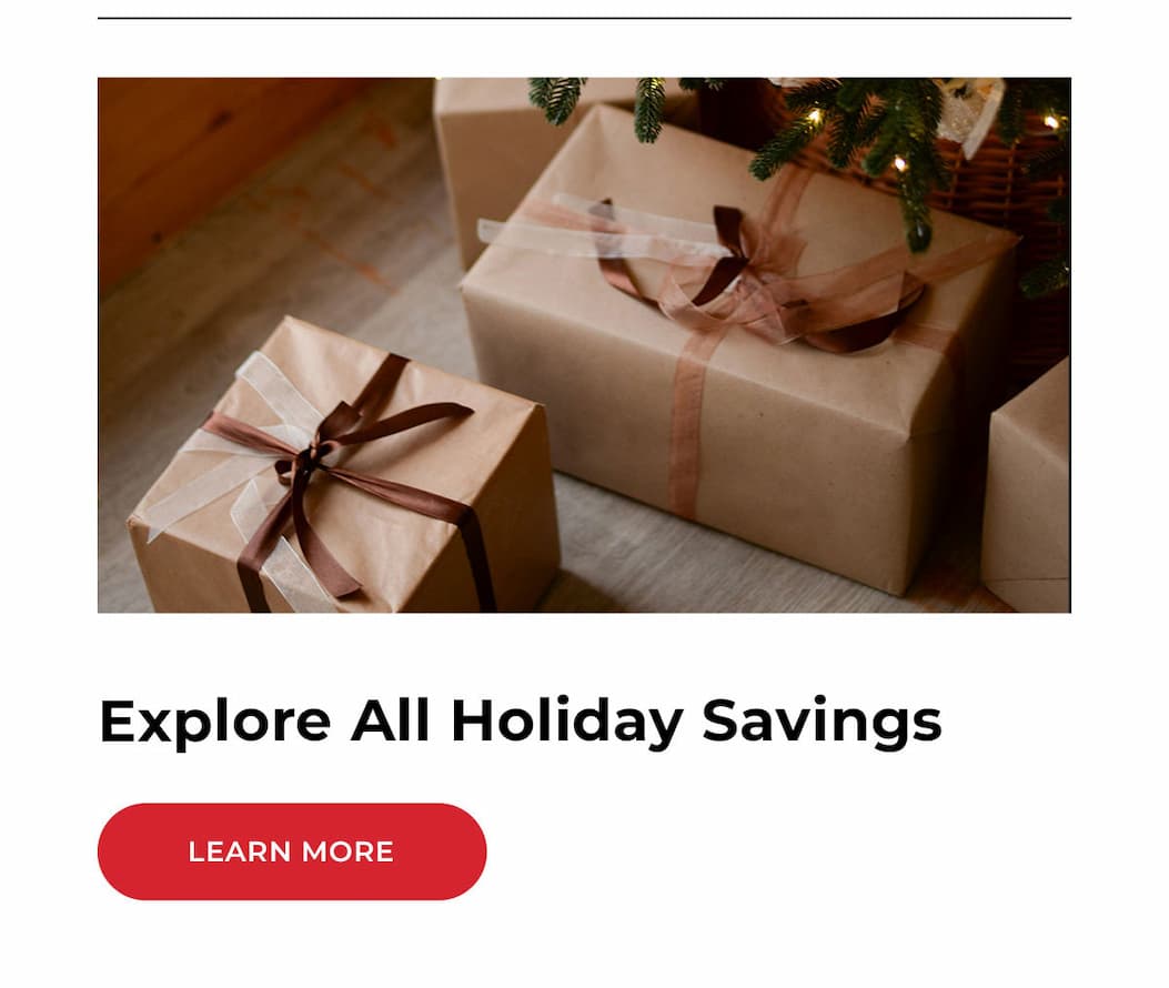 explore all holiday savings