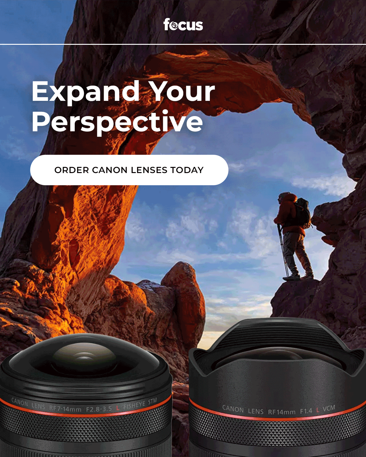 expand your perspective: order canon lenses today