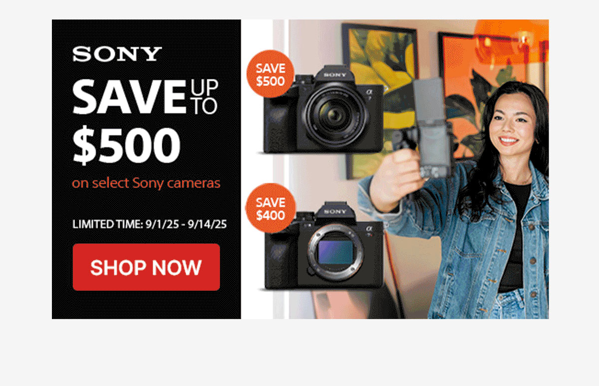 save up to $500 on sony