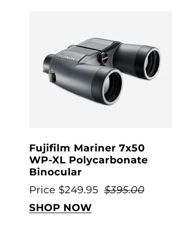 Fujifilm Mariner 7x50 WP-XL Polycarbonate Binocular with 18mm Long Eye Relief