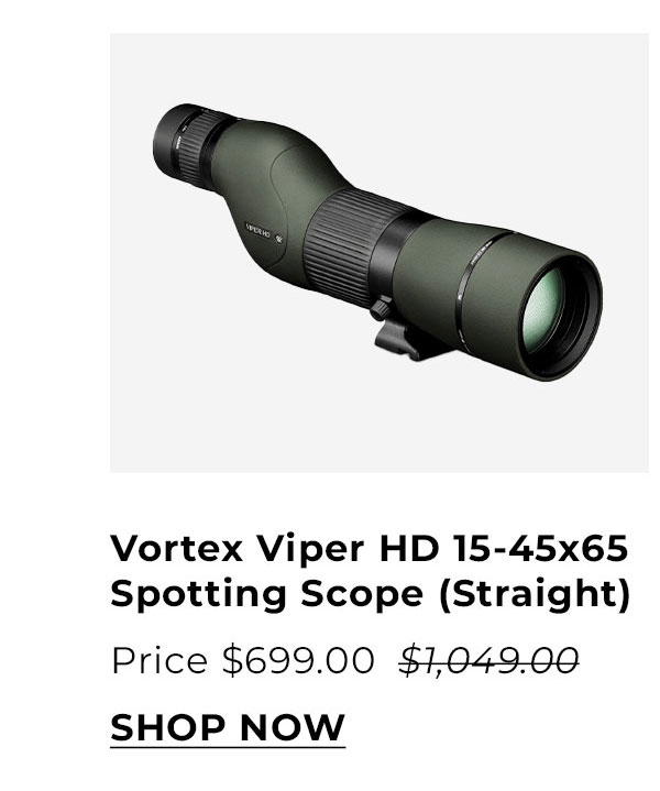 Vortex Viper HD 15-45x65 Spotting Scope (Straight)
