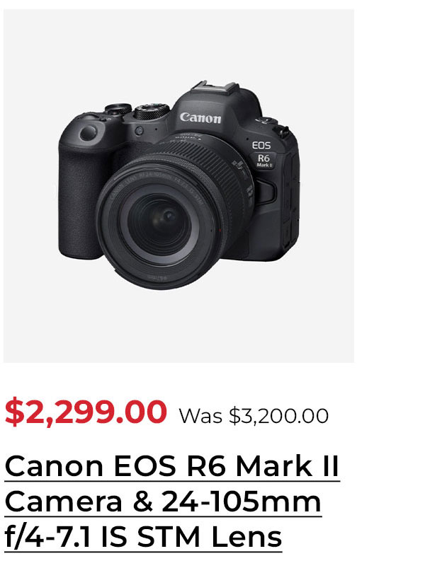 Canon EOS R6 Mark II Mirrorless Camera with 24-105mm f/4-7.1 IS STM Lens
