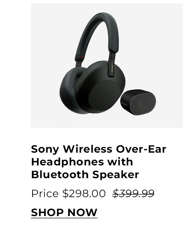 Sony WH-1000XM5 Wireless Over-Ear Headphones (Black) with Bluetooth Speaker