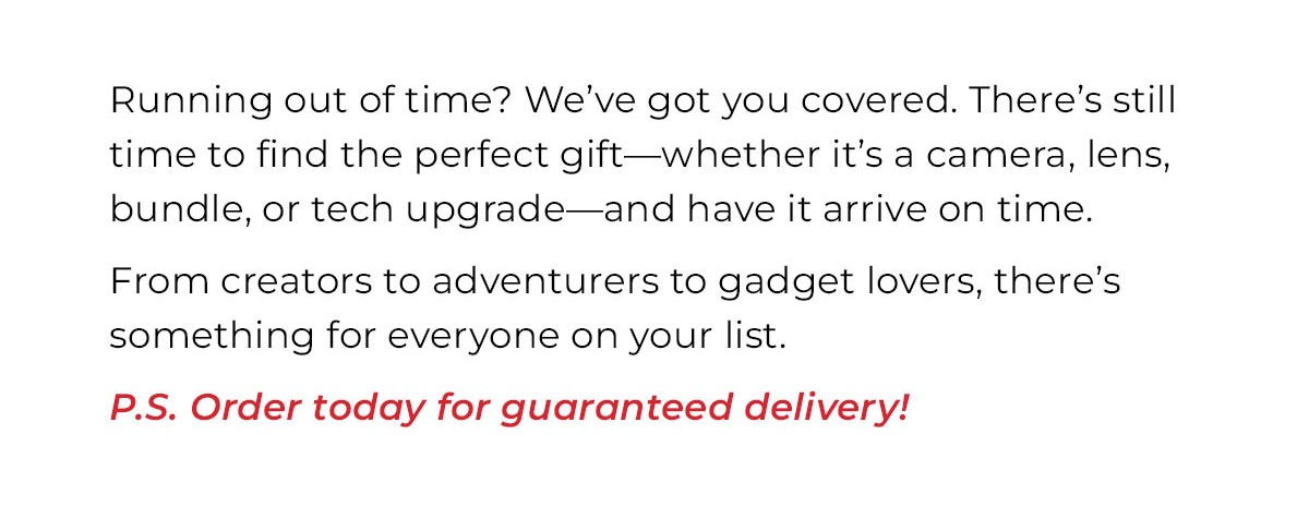 running out of time?