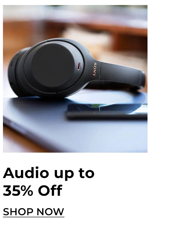audio up to 35% off