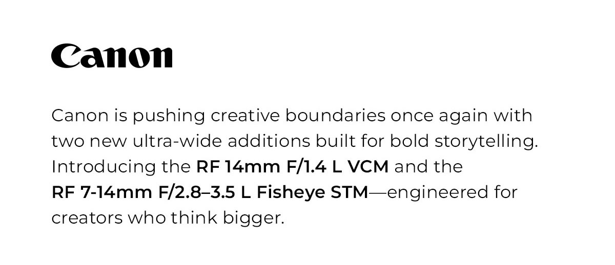 canon is pushing creatie boundaries once again