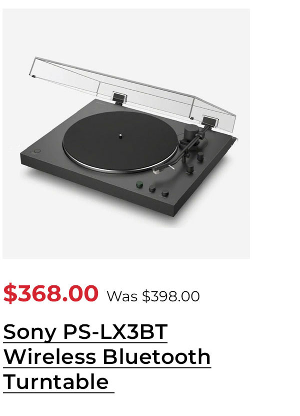 Sony PS-LX3BT Wireless Bluetooth Turntable (2026 Model)