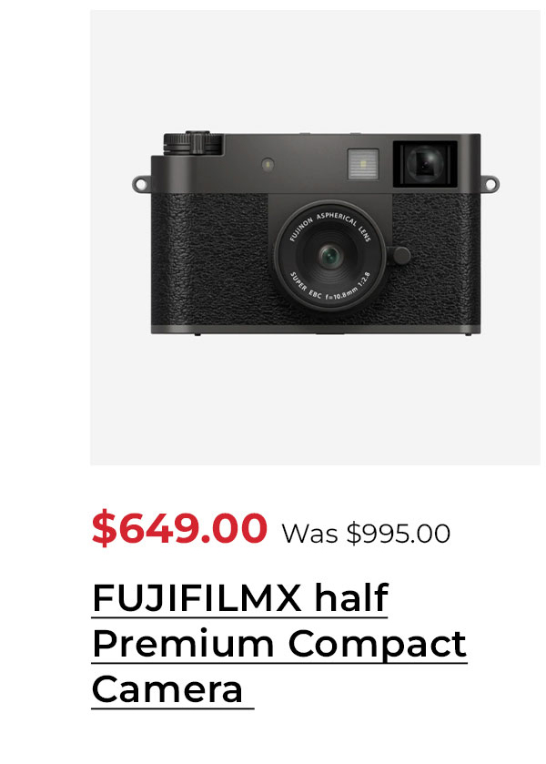 FUJIFILMX half Premium Compact Camera 2-in-1 Creative Mode (Charcoal Silver)