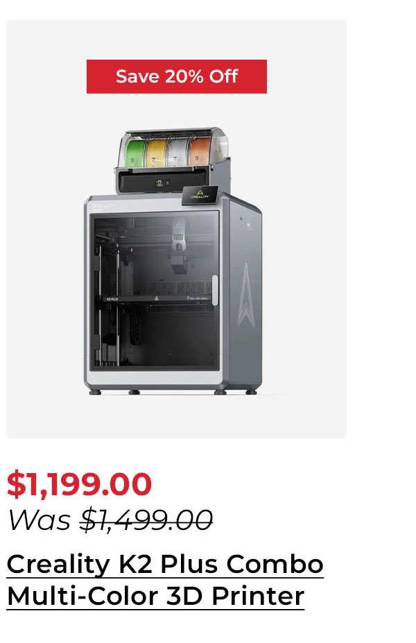 Creality K2 Plus Combo Multi-Color 3D Printer with CFS (4x 500g Filament)