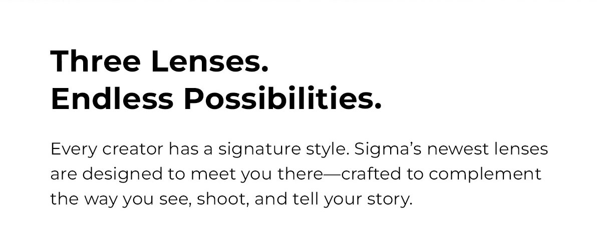 Three Lenses Endless Possiblities 