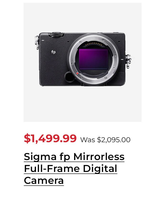 Sigma fp Mirrorless Full-Frame Digital Camera