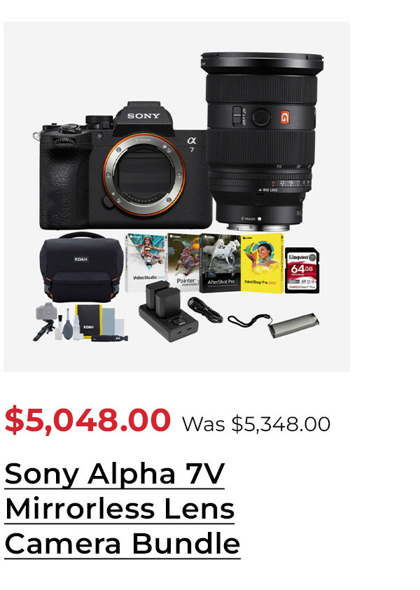 Sony Alpha 7V Mirrorless Lens Camera with FE 24-70mm f/2.8 GM II Lens Bundle