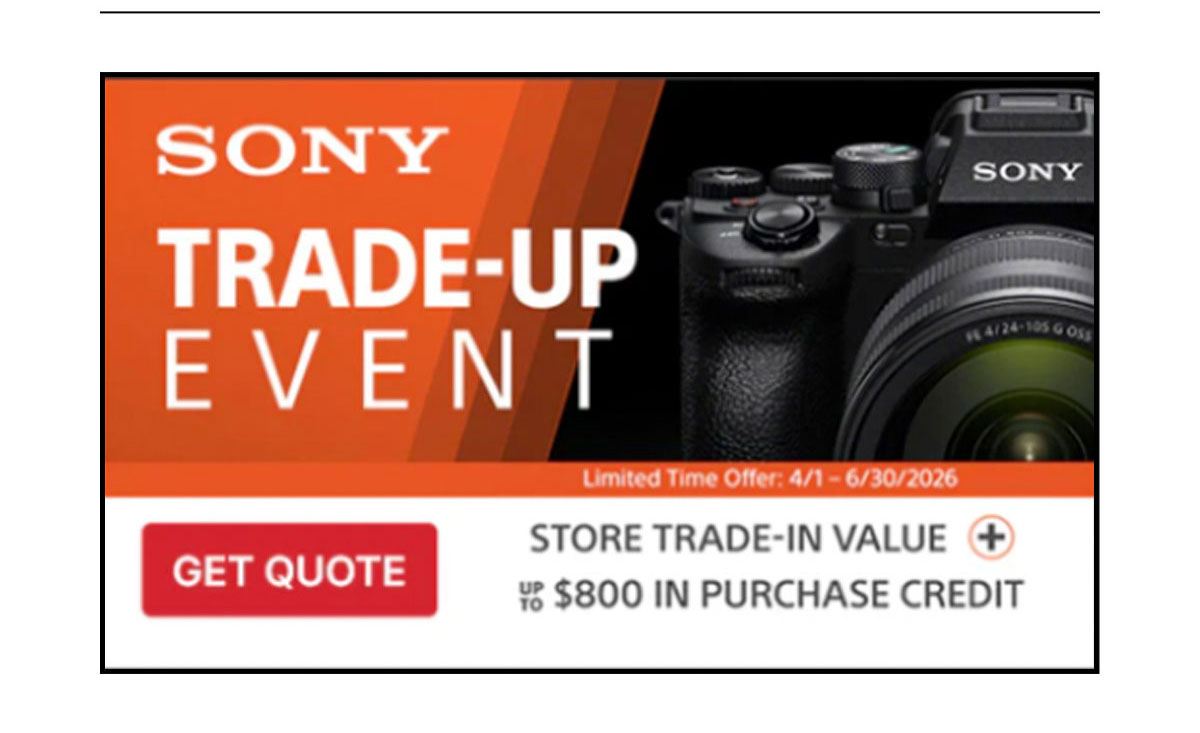 sony trade up event