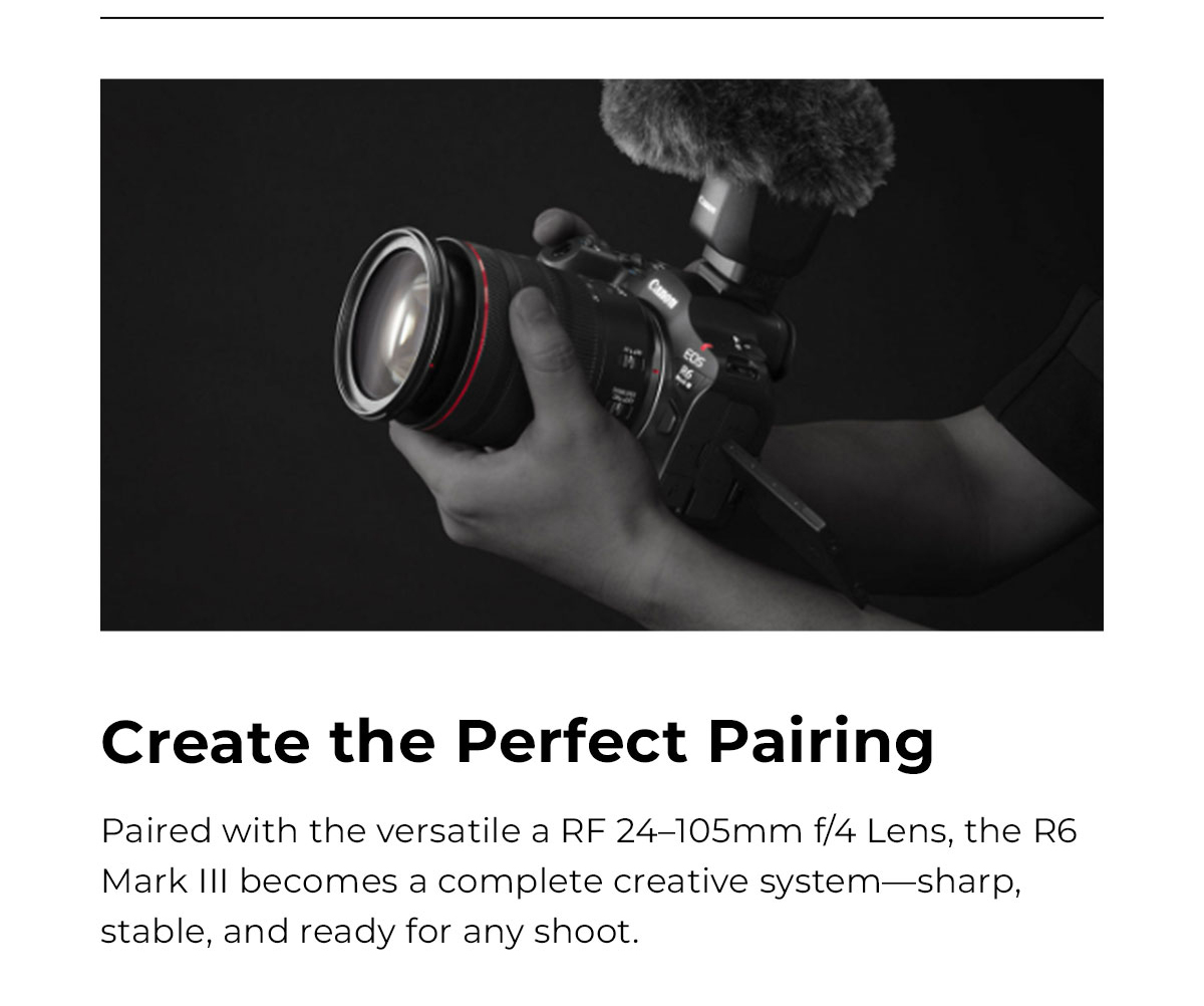 create the perfect pairing with an RF 24-105mm f/4