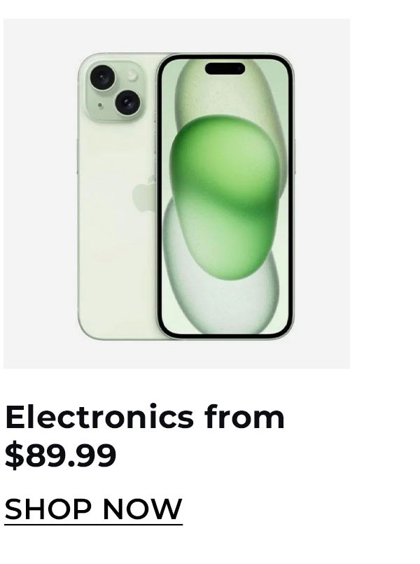 electronics from $89.99