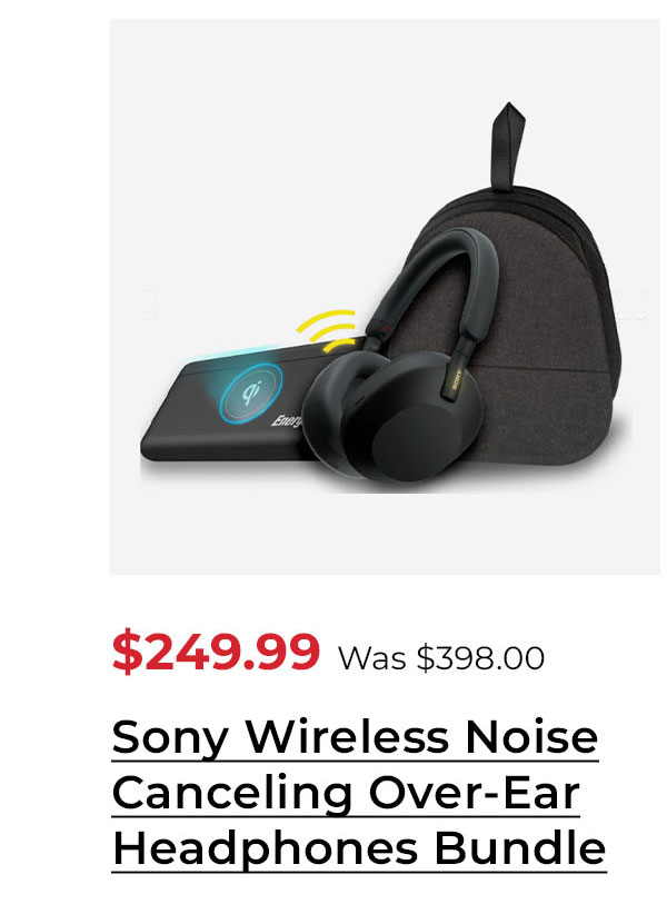 Sony WH-1000XM5 Wireless Noise Canceling Over-Ear Headphones (Black) with 10,000mAh Power Bank