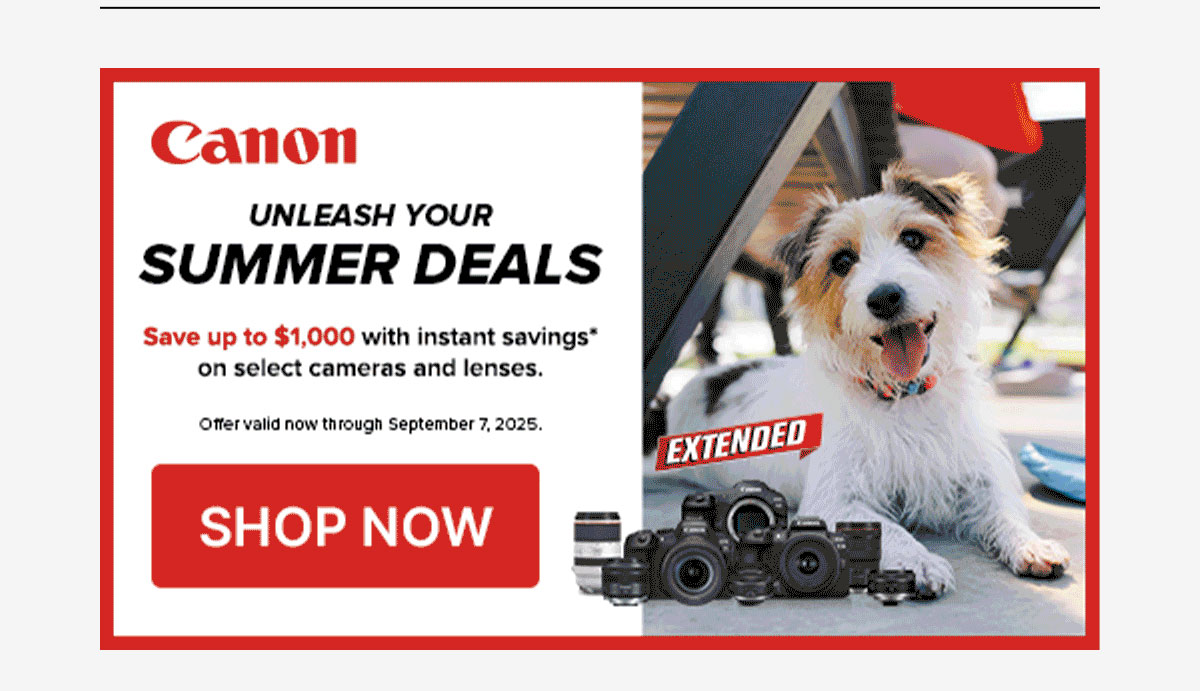Canon summer deals