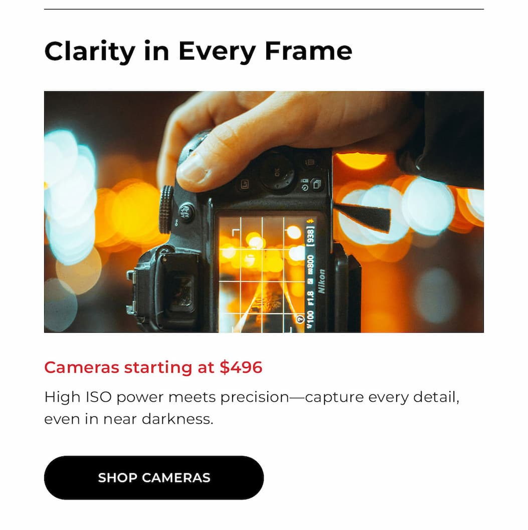 clarity in every frame: shop cameras