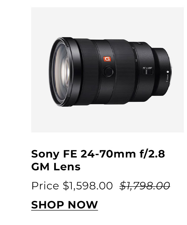 Sony FE 24-70mm f/2.8 GM Lens