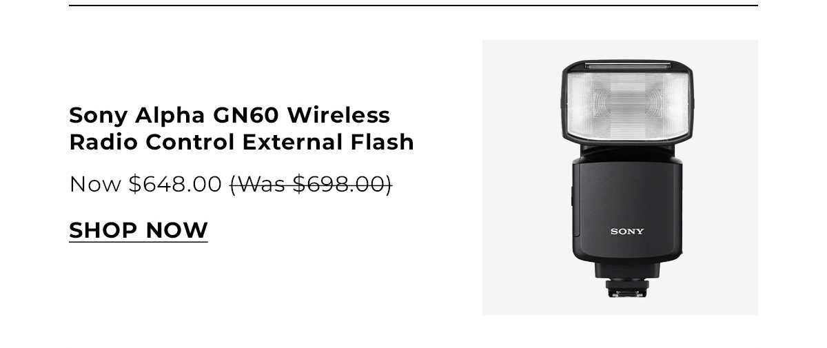 Sony Alpha GN60 Wireless Radio Control External Flash